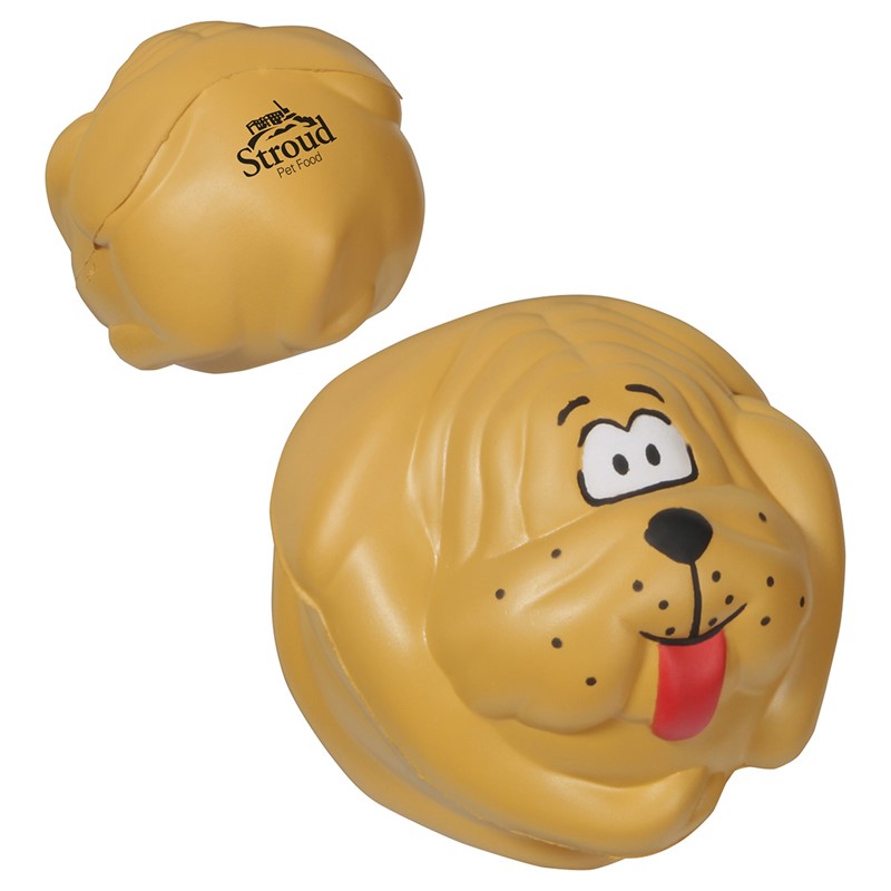 Imprinted Cool Dog Stress Toys, Stress Balls