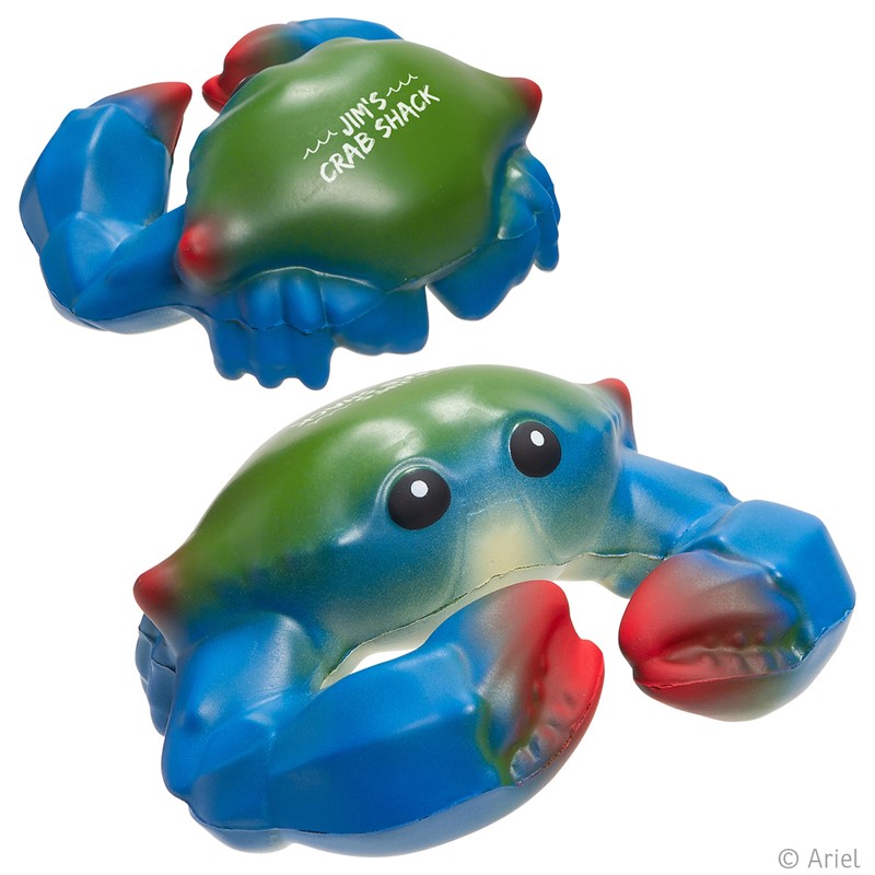 Custom Blue Crab Stress Ball - Printed School Supplies | Campus Marketing Specialists