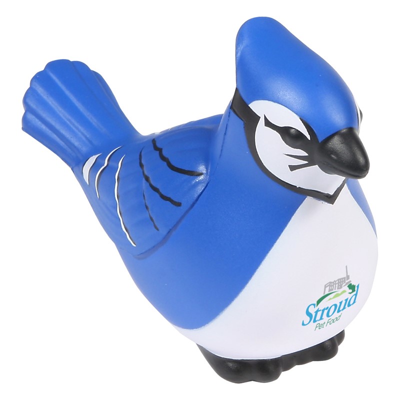 Custom Blue Jay Stress Ball - Printed School Supplies | Campus Marketing Specialists