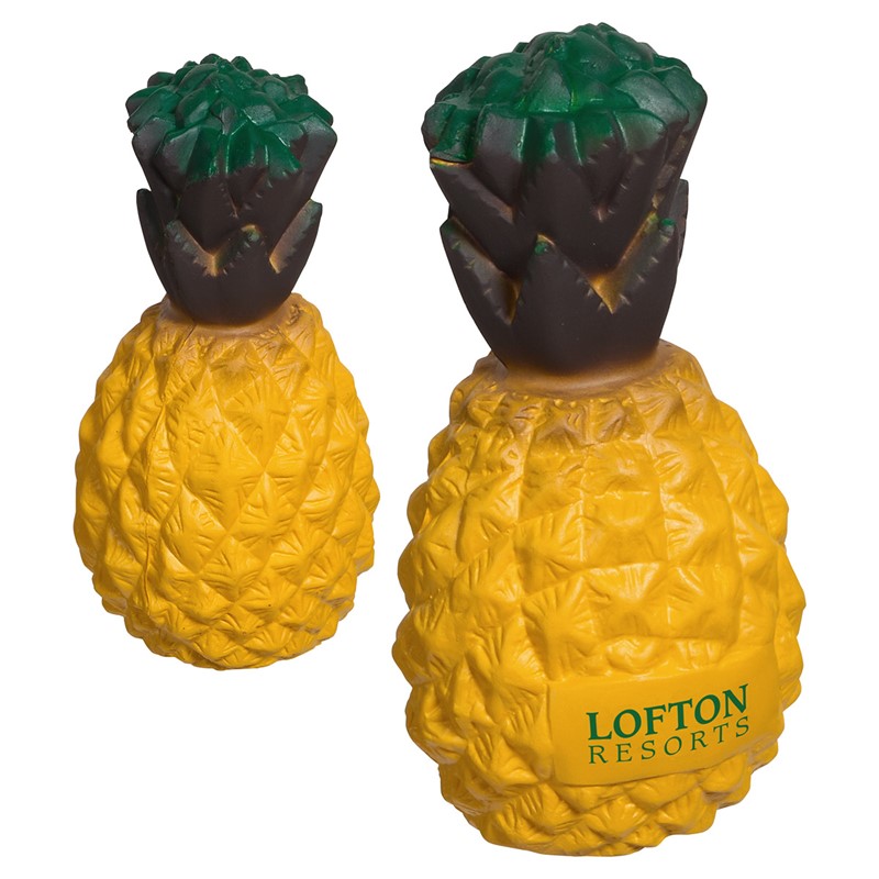 Custom Pineapple Stress Ball - Printed School Supplies | Campus Marketing Specialists