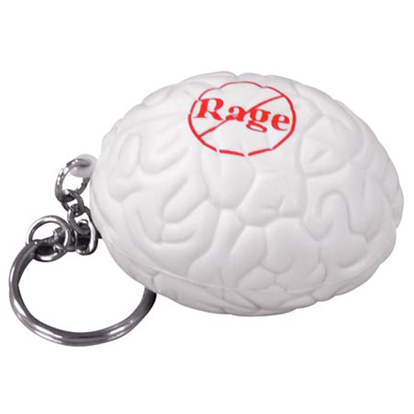 Custom Brain Stress Ball Keytag - Printed School Supplies | Campus Marketing Specialists