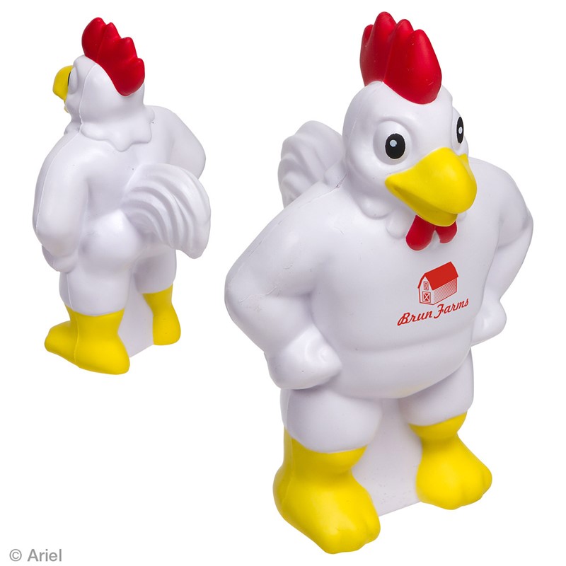 Custom Chicken Stress Ball - Printed School Supplies | Campus Marketing Specialists