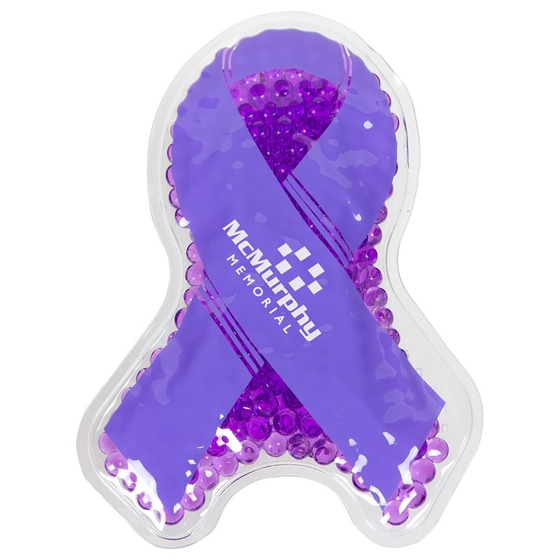 Custom Awareness Ribbon Gel Bead Hot/Cold Pack - Printed School Supplies | Campus Marketing Specialists