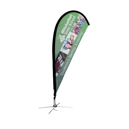 Custom Teardrop Banner - 11.2 ft. - Printed School Supplies | Campus Marketing Specialists